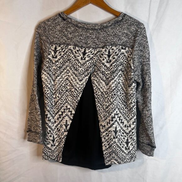Westport Busy Maximalist Aztec Southwestern Knit Sweater Metallic Size Medium - Picture 2 of 9